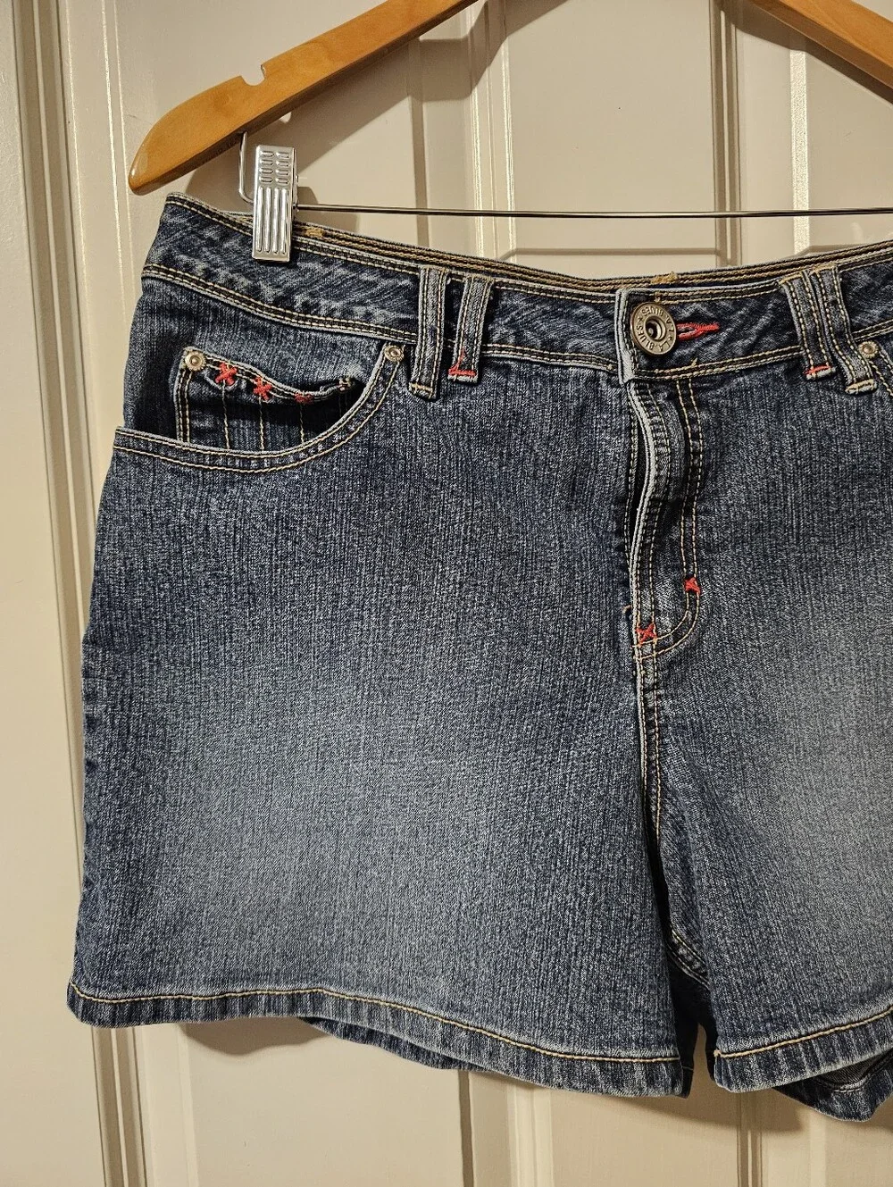 L.A. Blues Dark Blue Denim Jean Shorts Sz 14